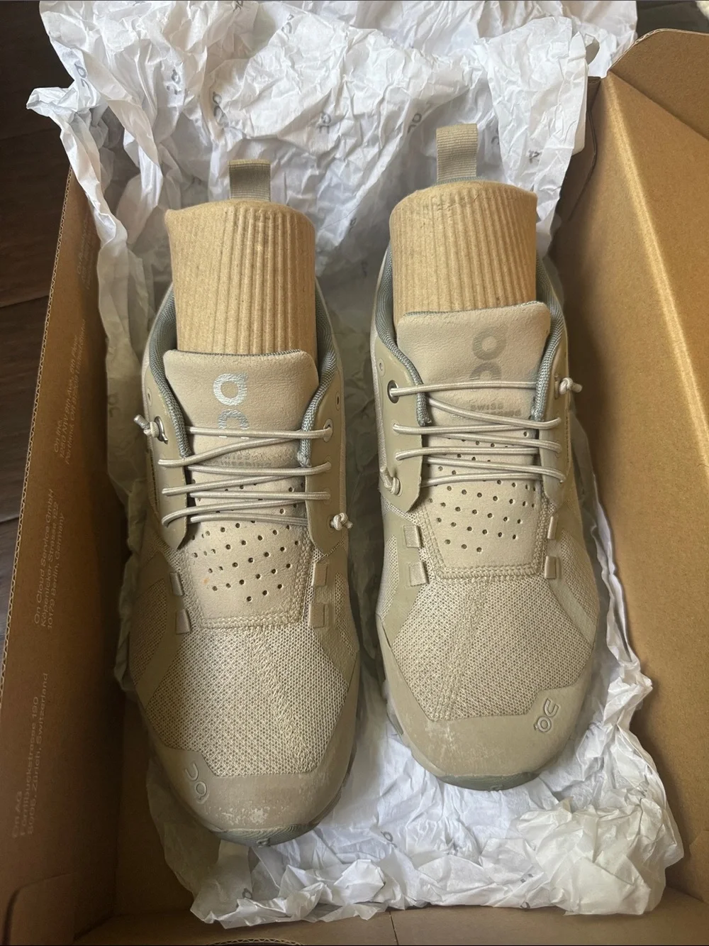 On Cloud Waterproof Sneakers in Light Gray